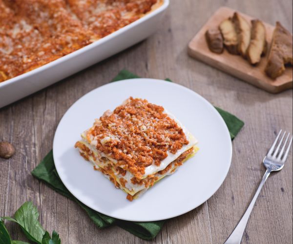 Lasagne mit Seitan-Ragout