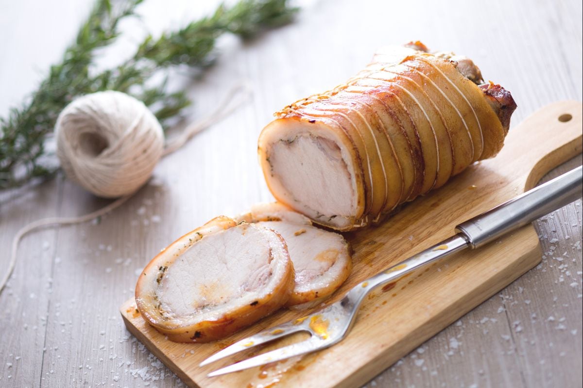 Schweinebraten in Porchetta