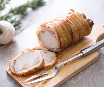 Schweinebraten in Porchetta