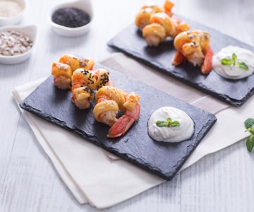 Garnelen im Teigmantel