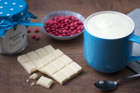 Weiße heiße Schokolade