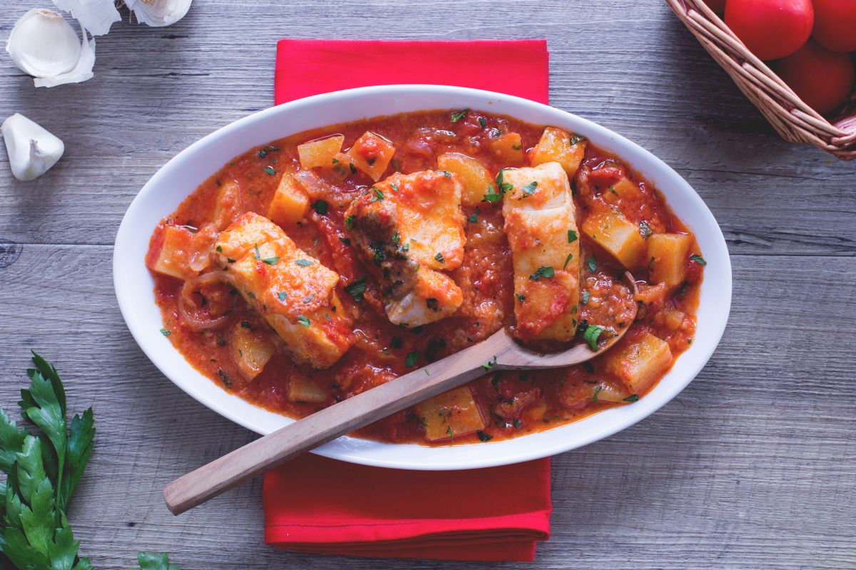 Stockfisch auf Livorneser Art