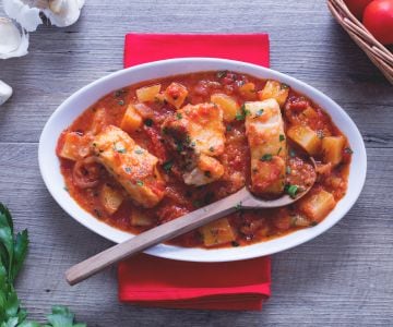 Stockfisch auf Livorneser Art