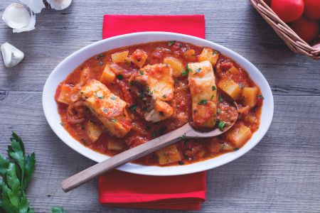 Stockfisch auf Livorneser Art