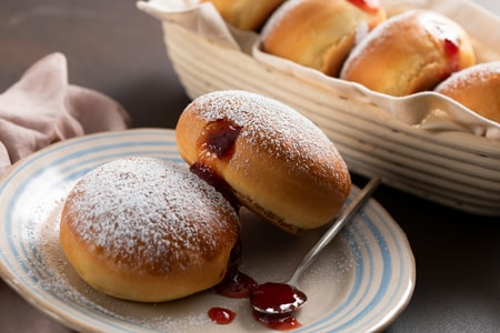 Ofengebackene Krapfen