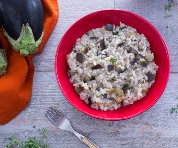 Risotto mit Auberginen