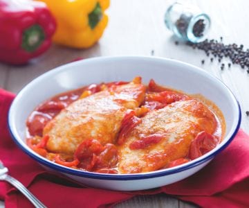 Hähnchenbrust mit Paprika