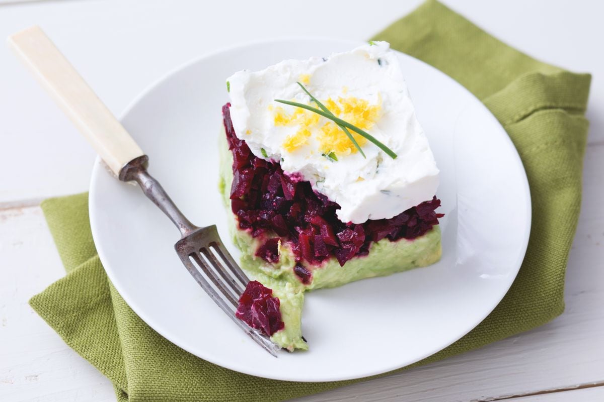 Rote-Bete- und Avocado-Tatar