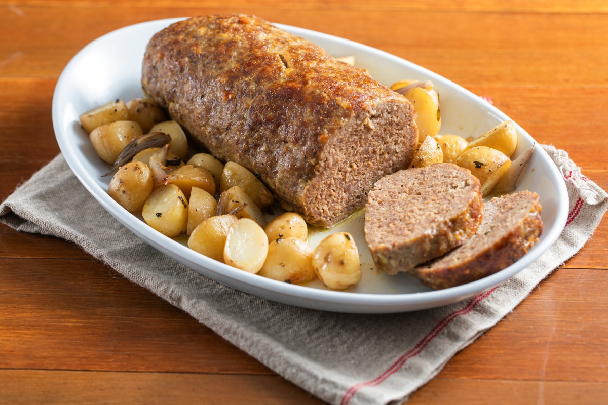 Fleischklops aus dem Ofen