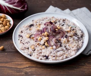 Risotto mit Radicchio und Gorgonzola