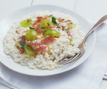 Risotto mit Trauben