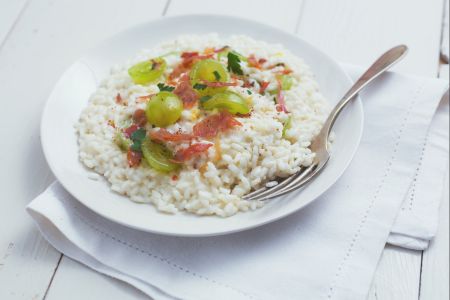 Risotto mit Trauben