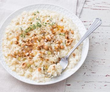 Risotto mit drei Sorten Sellerie