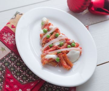 Einfache dekorative Nudelbäume