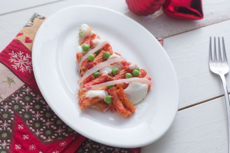 Einfache dekorative Nudelbäume