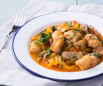 Kabeljau mit Paprika