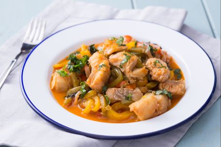 Kabeljau mit Paprika