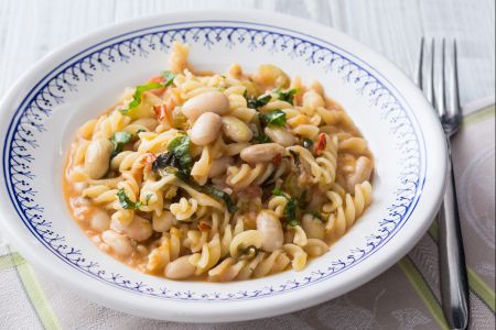 Sommerliche Pasta mit Bohnen