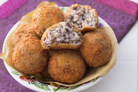 Supplì Radicchio und Gorgonzola