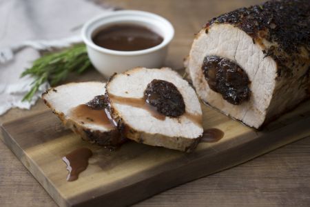 Schweinebraten mit Pflaumen