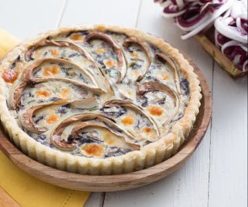 Herzhafte Torte mit Radicchio