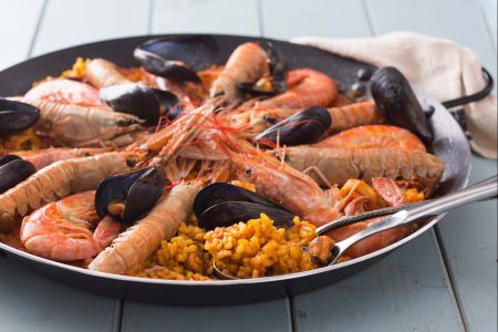 Meeresfrüchte-Paella