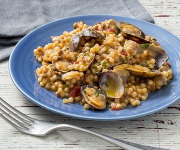 Fregola mit Venusmuscheln