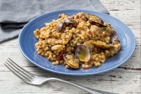 Fregola mit Venusmuscheln