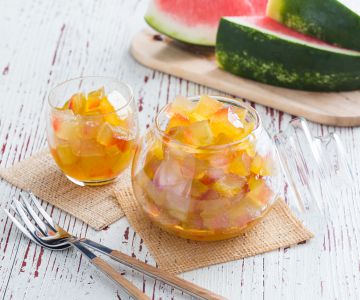 Kandierte Wassermelone (Gliko shalqini)