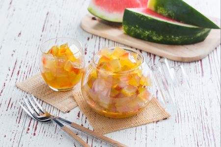 Kandierte Wassermelone (Gliko shalqini)