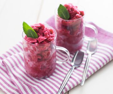 Rotwein-Granita