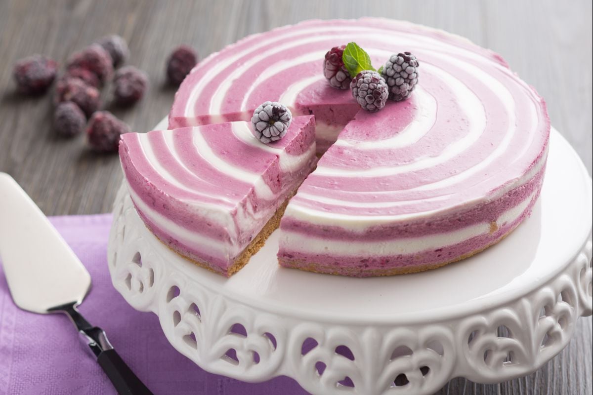 Zebrastreifen-Käsekuchen