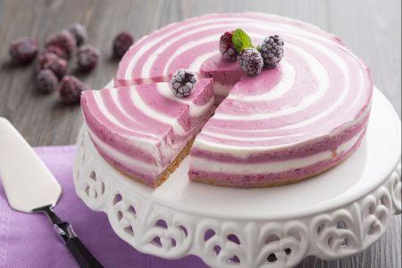 Zebrastreifen-Käsekuchen