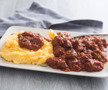 Schweinebäckchen mit Polenta