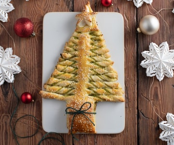Blätterteig-Weihnachtsbaum