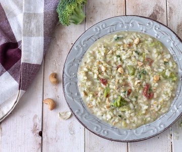 Risotto mit Brokkoli und Cashewkernen
