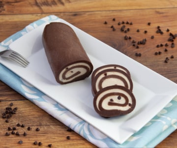 Kalter süßer Kuchenrolle