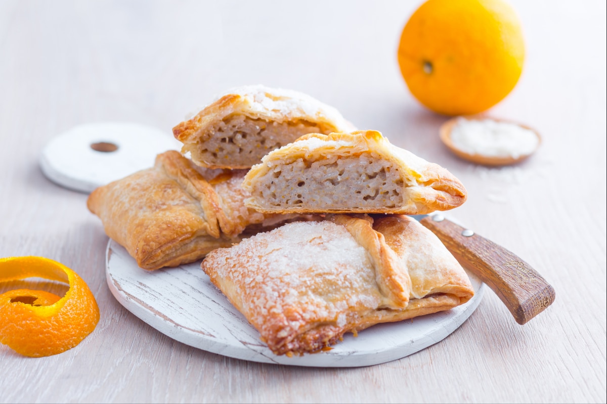 Süße Reisblätterteig