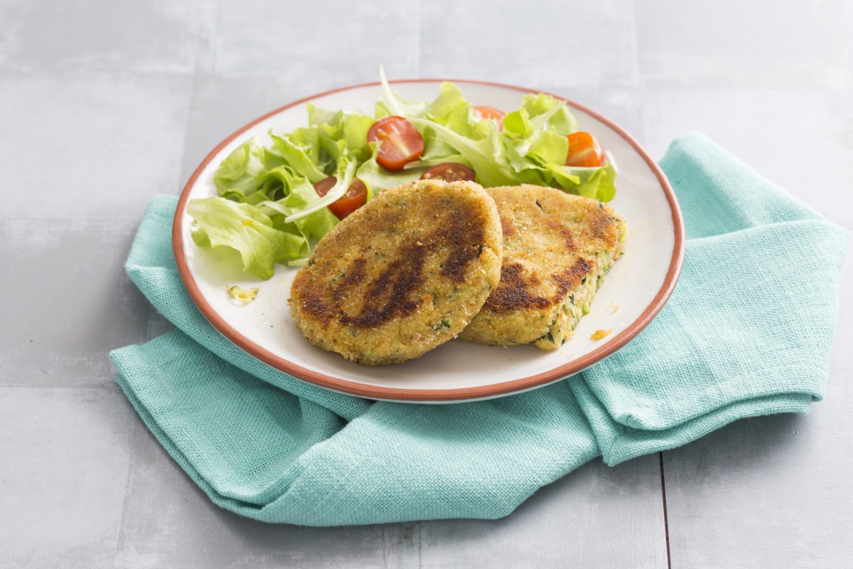 Zucchini-Schnitzel mit Scamorza