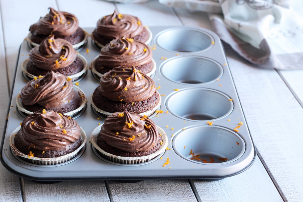 Orangen-Schokoladen-Cupcake