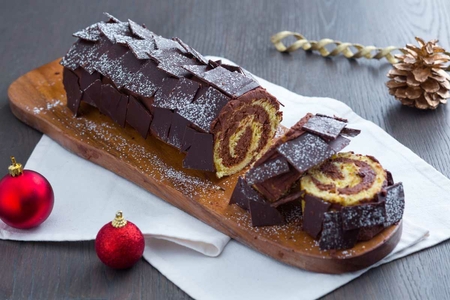 Weihnachtsbaumstamm (Bûche de Noël)