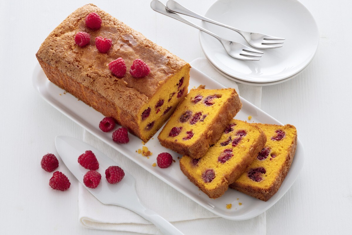 Möhren-Himbeer-Kuchen weich und leicht