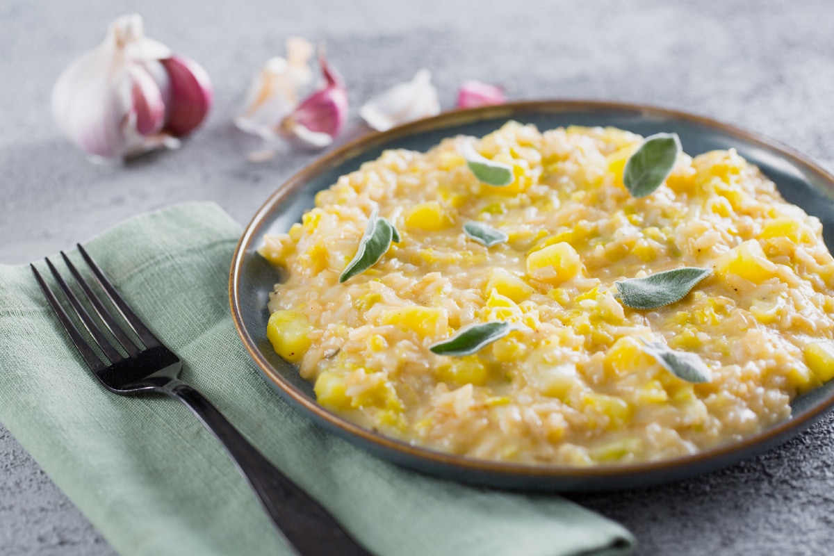 Risotto mit Wirsing und Kartoffeln