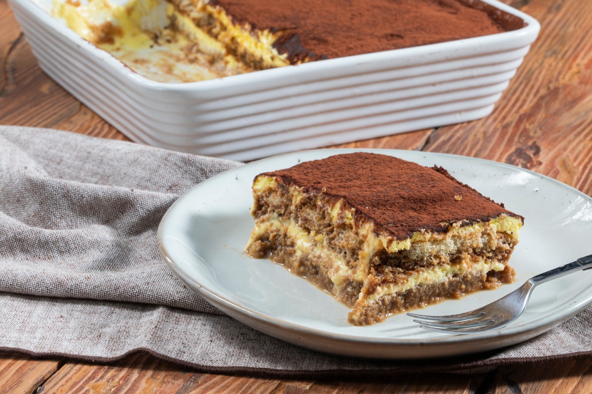 Tiramisù mit pasteurisierten Eiern