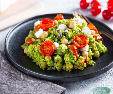 Risotto mit Spinatpesto