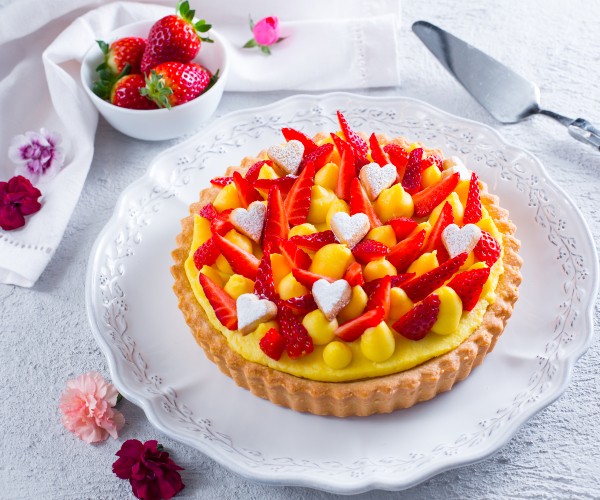 Erdbeerkuchen mit Frangipane