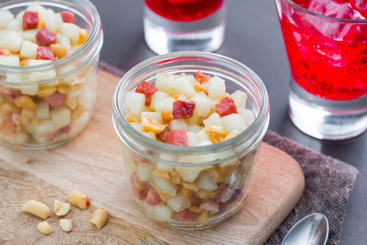 Melonen- und Speckgläschen