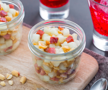 Melonen- und Speckgläschen