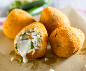 Arancini mit Zucchini