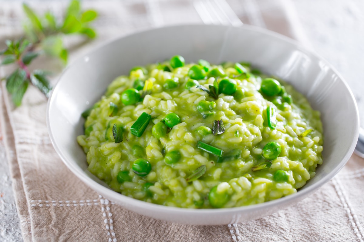 Risotto mit Erbsen und Pecorino